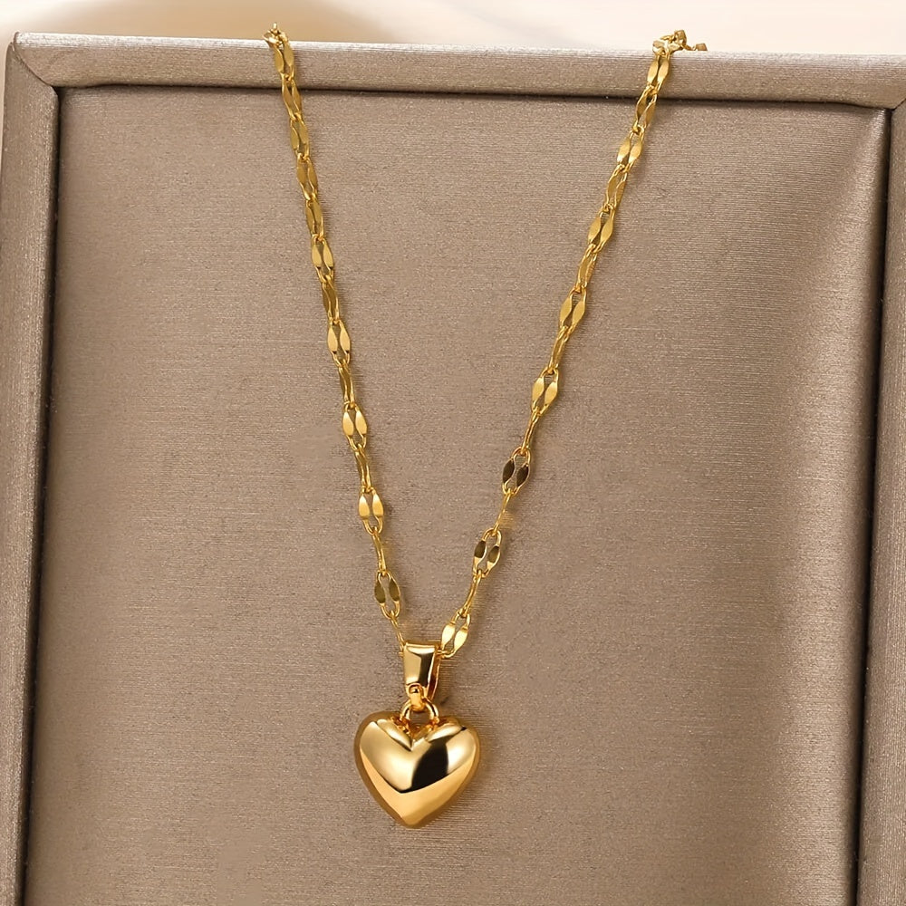 Vintage Heart Pendant Necklace