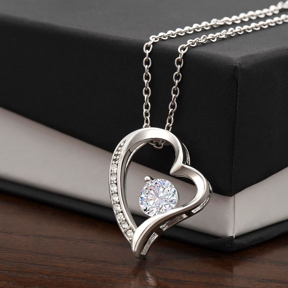 Collier d'amour éternel avec carte sans message