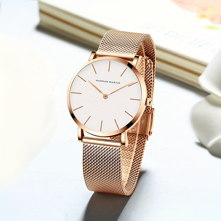 Montre à Quartz Élégante pour Femme HANNAH MARTIN